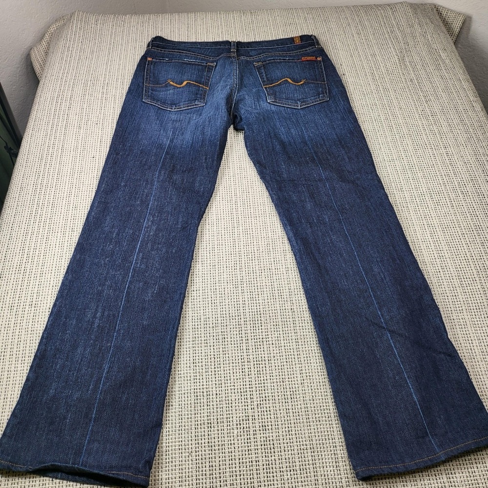 7 For All Mankind Bootcut Jeans Womens 31 Blue Medium Wash Denim USA - Picture 9 of 10